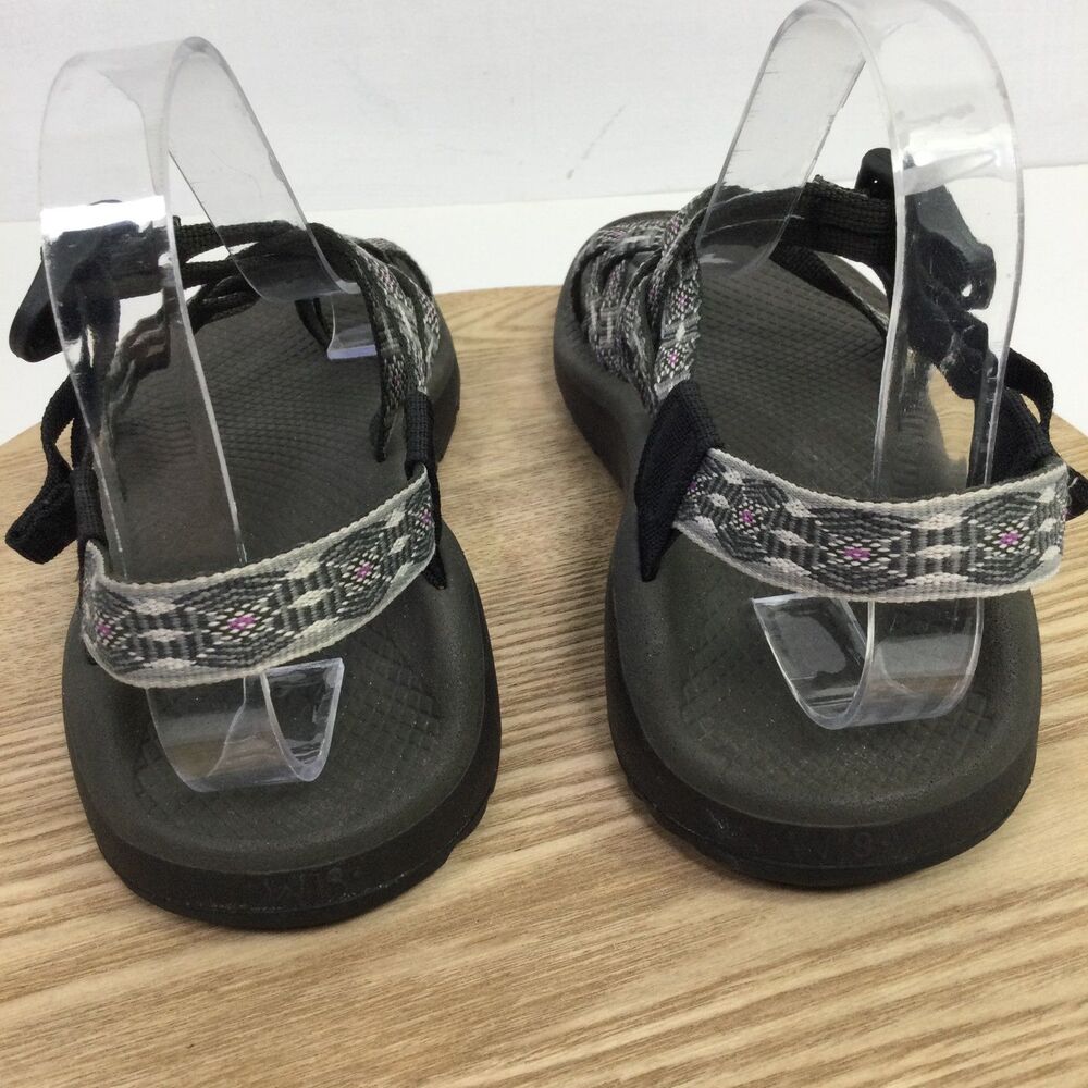 Chaco ZX2 Classic Sandals Womens Size 8 Pink Grey Aztec Double Strap Toe Loop - Picture 4 of 9